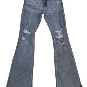Kan Can Gray Flared Jeans
